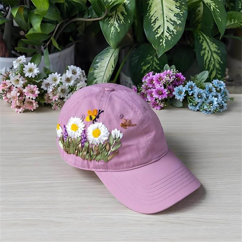 Flowered Baseball Cap Flowered Baseball Cap