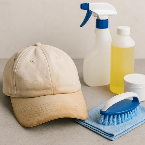 Hand Washing A Baseball Cap